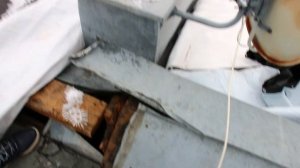 Вскрытие кровельного пирога на Фрунзенской набережной: демонтаж разрушающейся конструкции.