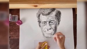 Портрет углем//Сharcoal portrait