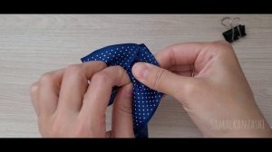 Галстук Брошь из ленты 4 см своими руками ✨️✨️✨️ DIY BOW BROOCH