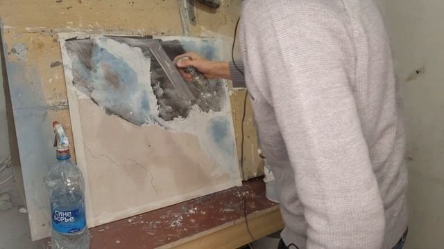 Мраморизация. Наносим декоративную штукатурку по авторской методике.