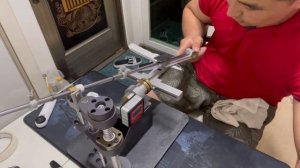 Заточка ножа «Bear F95» сталь D2 / камни Гриндерман ОА