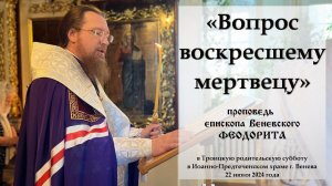 "Вопрос воскресшему мертвецу". Епископ Венёвский Феодорит.