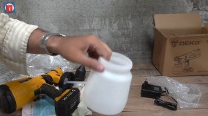 Беспроводный аккумуляторный краскопульт аэрограф DEKO