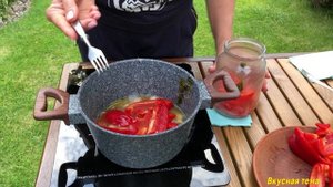 ПЕРЕЦ болгарский МАРИНОВАННЫЙ.Можно сразу кушать. Можно заморозить#перецболгарскиймаринованныйназим