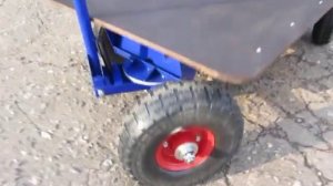 Тележка с поворотной осью платформа из ламинированной фанеры