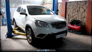 Замена выжимного подшипника сцепления на SsangYong Actyon 2,0 4WD СсангЙонг Актион 2013 года 1часть
