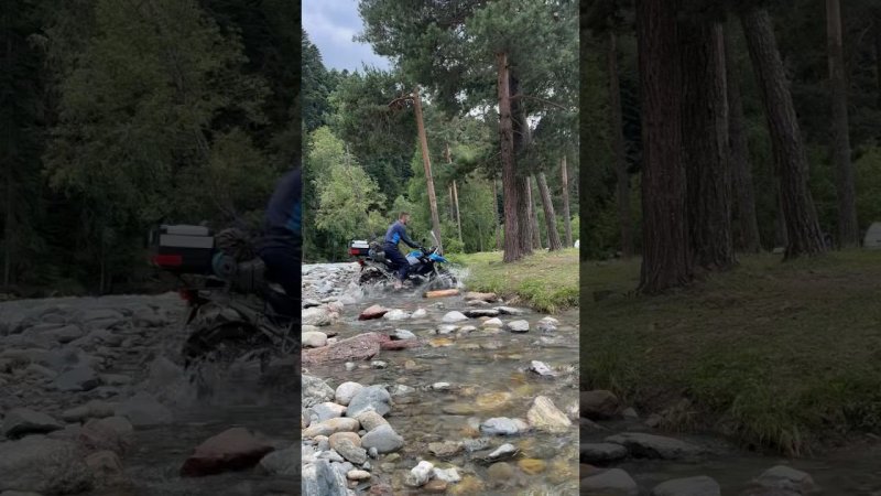 Через реку на мотике #bmwr1200gs #motorcycle #motorbike #travel #motolife #enduro #trip #bike