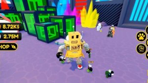 Симулятор БЕСКОНЕЧНОЙ СИЛЫ! 999,999,999 СИЛЫ за 5 МИНУТ! НУБ СТАЛ ПРО! ROBLOX