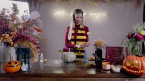 Осенний декор своими руками! Мастер-класс по изготовлению цветочного подсвечника из тыквы.