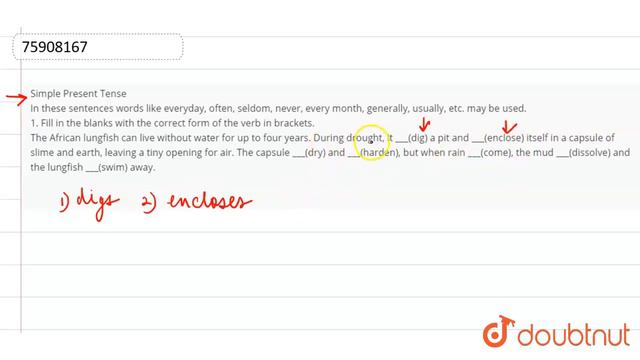Simple Present TenseIn these sentences words like everyday, often, seldom, never, every month, g... смотреть онлайн