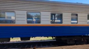 Электровоз KZ4AT0023. Поезд 8 Саратов-Алматы.