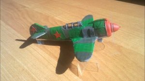 Истребитель Ла-5ФН самолёт из пластилина