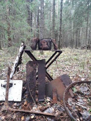 Немецкие позиции, схрон в блиндаже. Коп с МД 4030