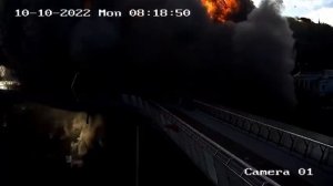 ❗️Взрыв на мосту Кличко в Киеве попал на видео