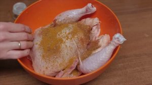 Запеченная курица в мультиварке