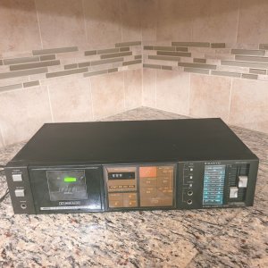 Стереокассетный проигрыватель Sanyo Tqpe Deck Vintage RD 1400-1983-год-Япония