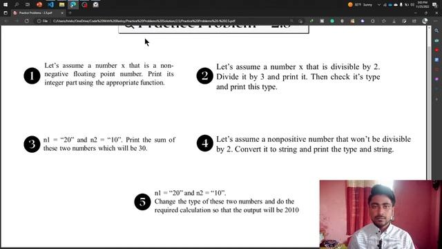 Python Beginner Practice Problems - Master the Basics with Hands-On Exercises - 2.5
