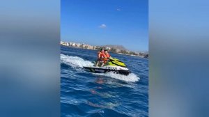 CHRYSTAL KYLE ON JET SKi tenerife