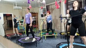 батут фитнес целая тренировка/ батут тренировка/