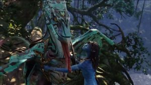 Нейтири показывает своего икрана | Аватар (2009)