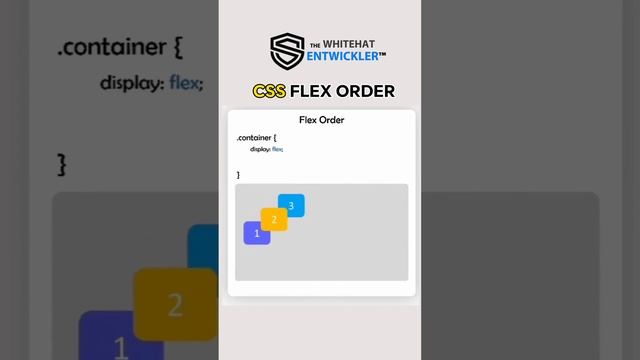 CSS Flex box order with animation|CSS Flex box #shots #css #youtubeshort #viral #trending #animatio