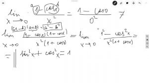 lim((1-cosx)/x^2) | Алгебра 11 класс #26