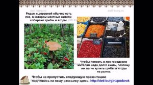 Деревня и город - детская презентация
