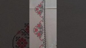 скатерти вышиты крестиком