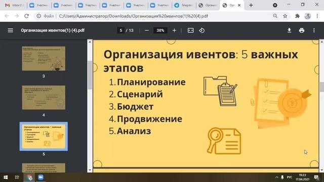 Организация мероприятий