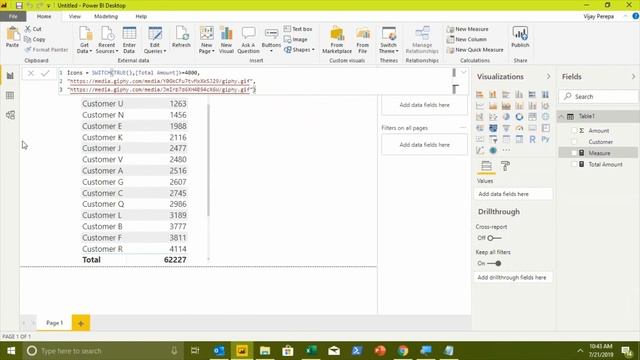 Animated GIF in PowerBI Conditional Formatting смотреть онлайн