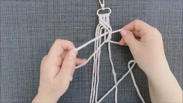 DIY | Macrame | Макраме для начинающих | Tutorial Passo A Passo | Keyring | Брелок своими руками