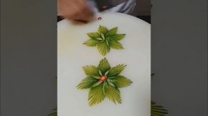 Как нарезать огурцы и помидоры для украшения. Украшение салата.