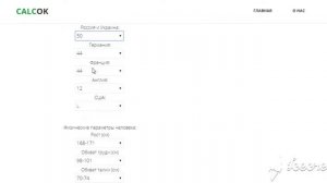 Интерактивная таблица размеров женской одежды