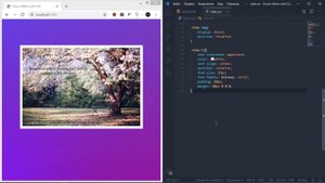 Магия CSS #7➤ Эффект появление текста на картинке при наведении | CSS, HTML ( Версия 1.0)