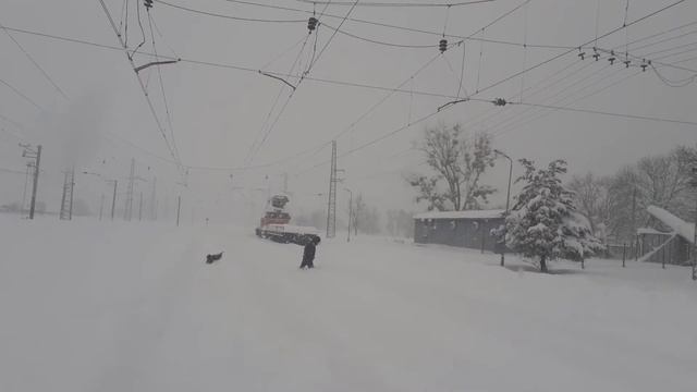 Краснодарский край замело снегом.Не могу выехать на работу. смотреть онлайн