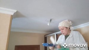 Шаг 4, укрывающий грунт на трещину от протечки воды