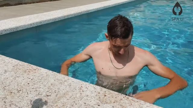 Скиммерный бассейн/7х4/SPA_LI/Серый Кардинал/Как построить бассейн из керамогранита?