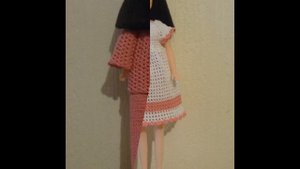 Вязаные наряды крючком для куклы Барби.