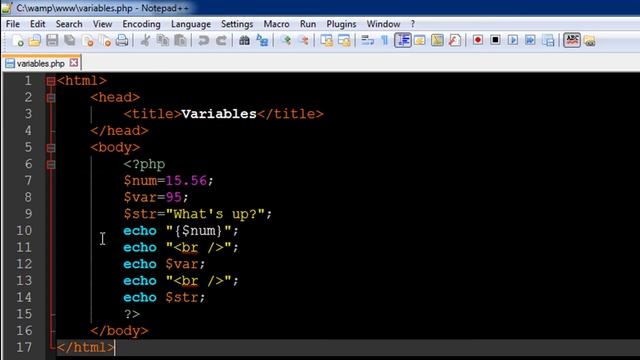 PHP & MySQL Tutorial   6  Variables in PHP   YouTube