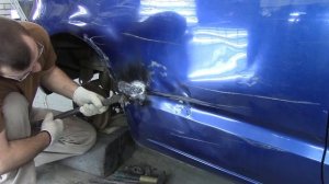 Рихтовка заднего крыла.