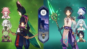 Бездна 4.8 | Тигнари, Яэ, Нахида и Сяо  трипл анемо под Фуриной | f2p Genshin Impact