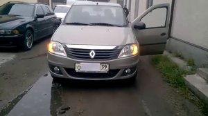Renault Logan демонстрация ходового-поворотника