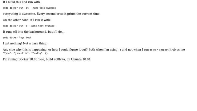 DevOps & SysAdmins: Why doesn't my docker actually log anything? смотреть онлайн