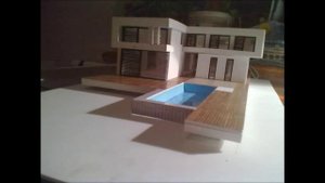 макет дома из ПВХ (model of private house in menorca)