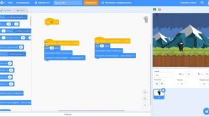 Движение персонажа в скретч с разворотом в нужном направлении