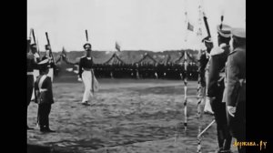 Скобелев марш, запись 1910 года. Кинохроника: Государь Николай II на военном параде 1913 г.
