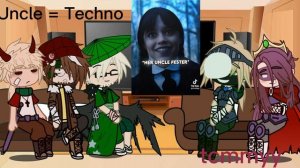 Platonic Possessive/Yandere Sbi + Dream react to Y/n as Q and Wednesday // Gcrv // 2/2