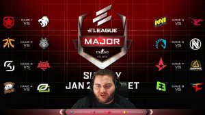 ELEAGUE Major 2017 - Pick 'Em Challenge - Primeira rodada (Swiss)