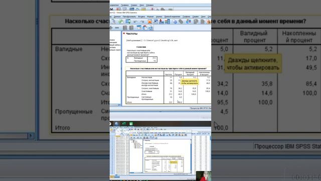 3. Чтение таблиц вывода. SPSS. Что такое валидный процент подробно. Общее распределение данных.