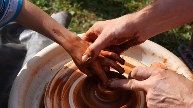 Мастер класс по гончарному делу, подсвечник из глины смотреть онлайн